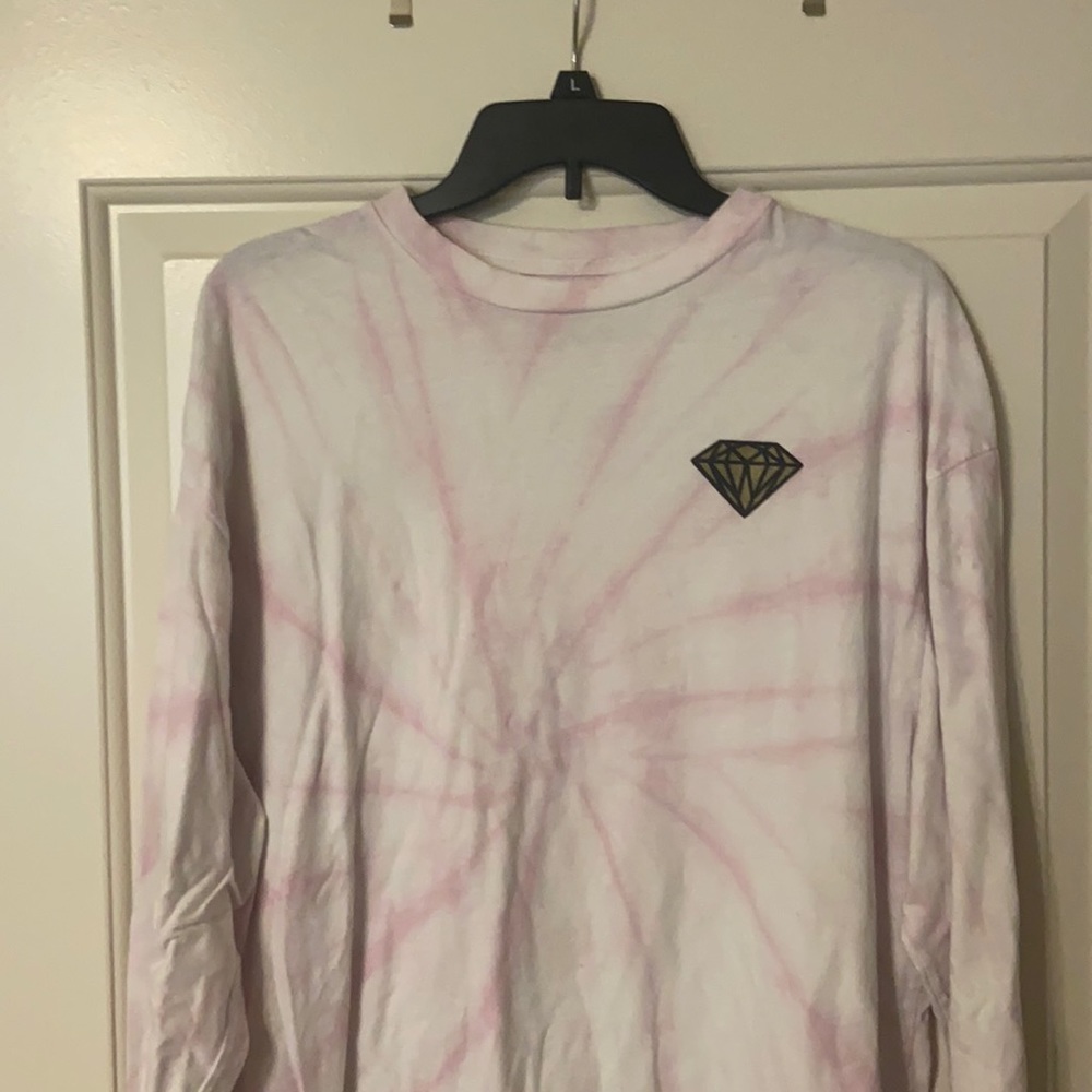 Men’s Pink Tie-Dye XL Long Sleeve